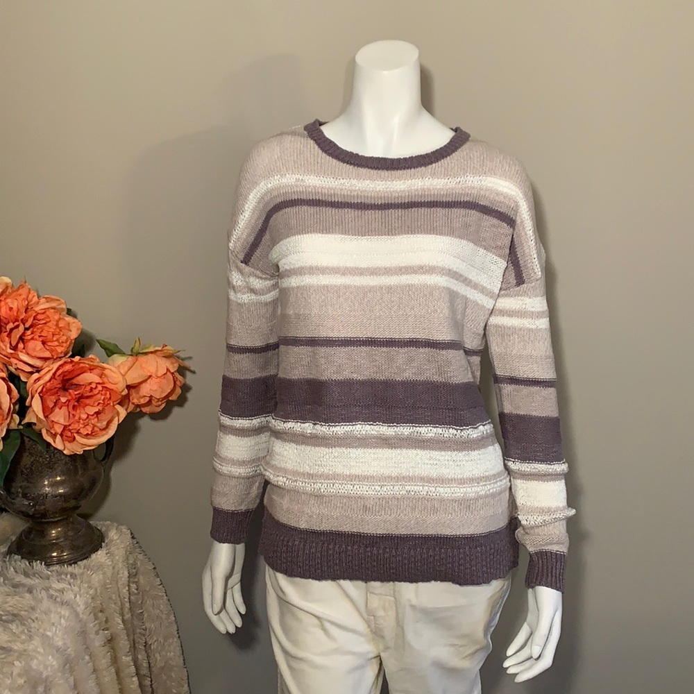 Max Studio striped knit sweater